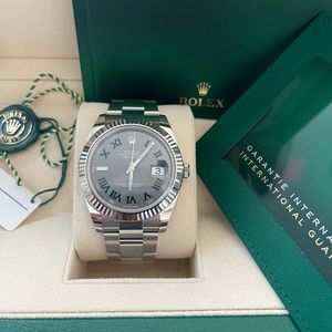ROLEX OYSTER PERPETUAL DATEJUST 41 MM, FULL SET